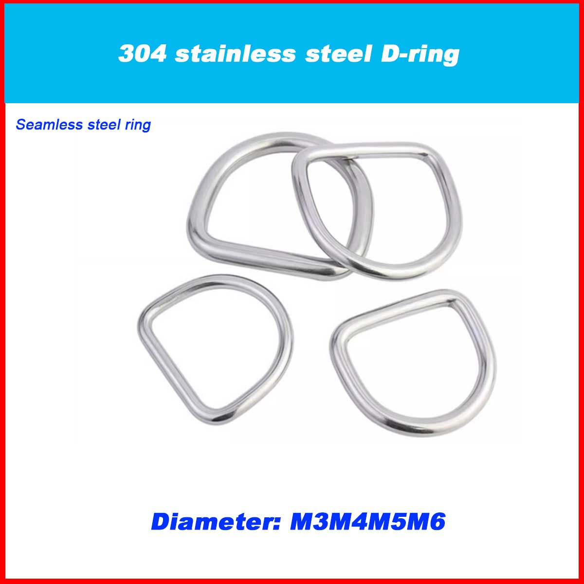 D Ring Strap - Anneau en D/bagages en acier inoxydable
