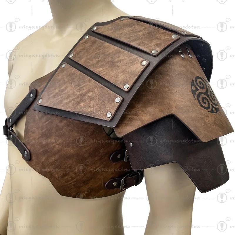 Prop For Cosplay - Armure d'épaule unilatérale médiévale, style nordique,