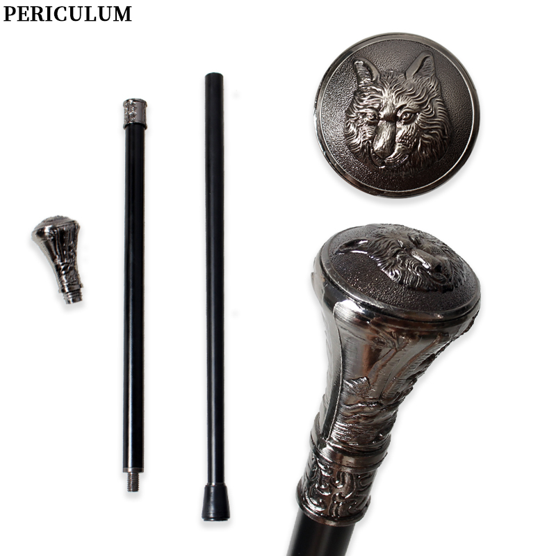 Detachable Cosplay Prop - Canne de marche sculptée en argent