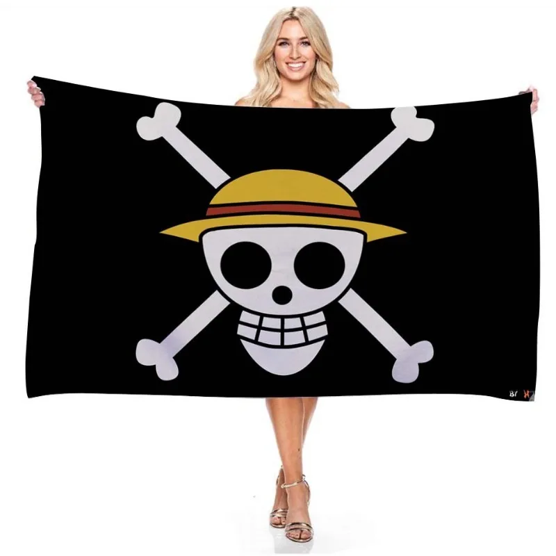 Cosplay Prop Painting - Drapeau pirate One Piece 90x150cm, décoration