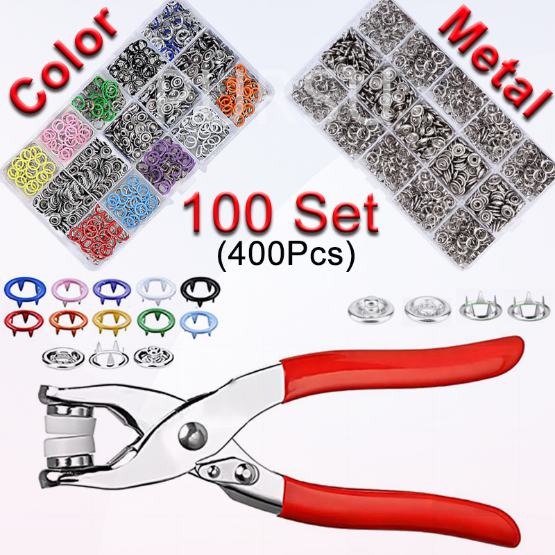 100 ensembles de pinces à pres - Snap Fastener Set avis et prix