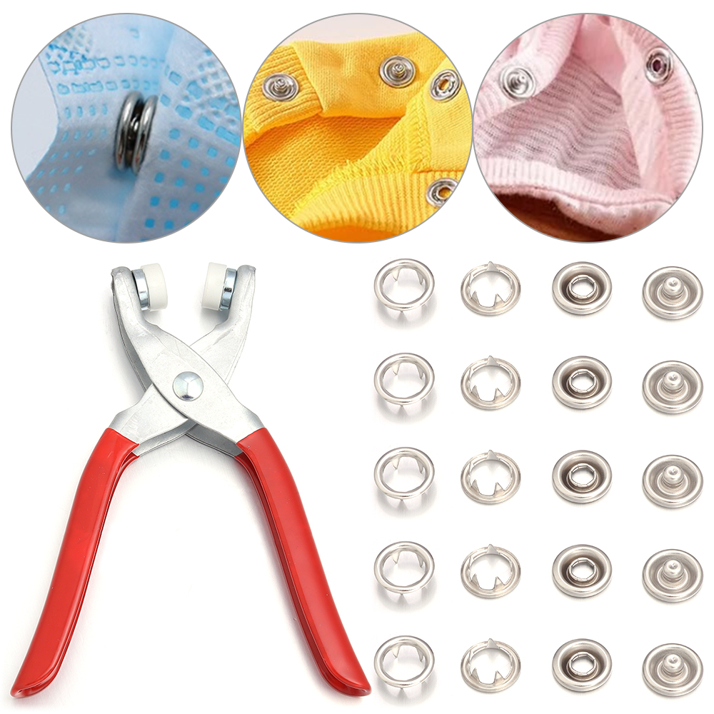 50 ensembles de boutons-pressi - Snap Fastener Set avis et prix